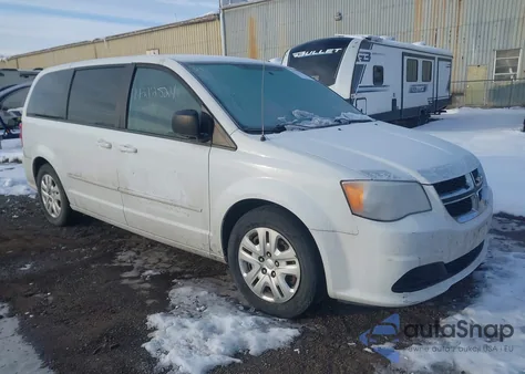 2016 Dodge Grand Caravan Se from USA, damaged, VIN 2C4RDGBG7GR106315